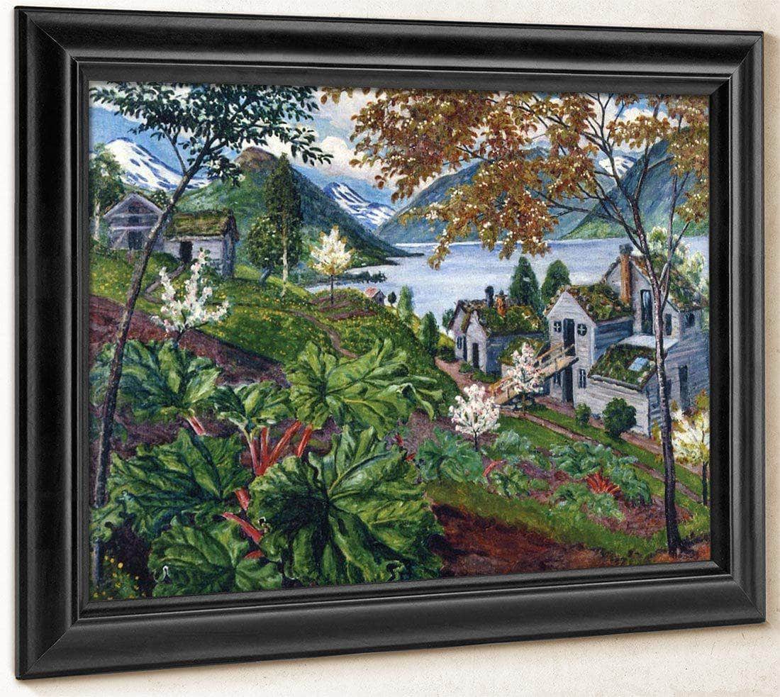 Rhubarb At Sandalstrand By Nicolai Astrup Fine Art Print