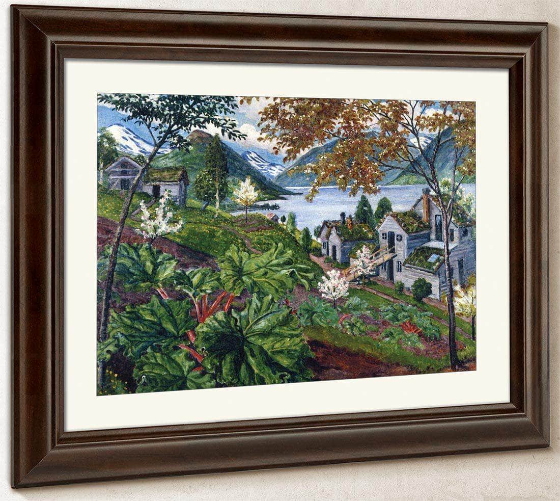 Rhubarb At Sandalstrand By Nicolai Astrup Fine Art Print