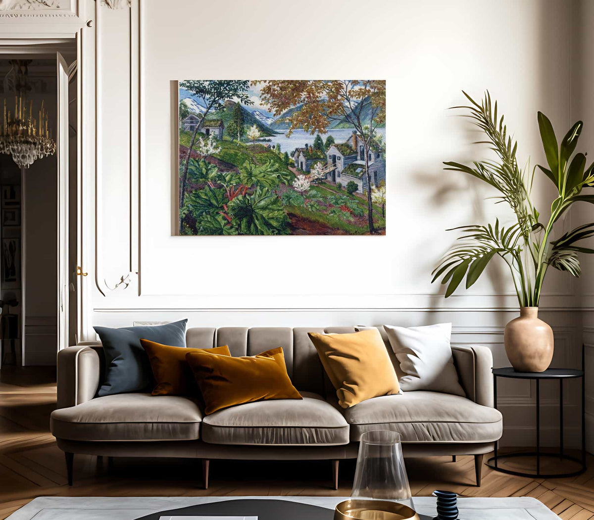 Rhubarb At Sandalstrand By Nicolai Astrup Fine Art Print