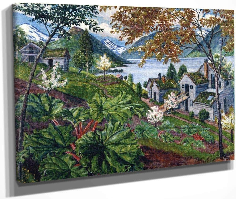 Rhubarb At Sandalstrand By Nicolai Astrup Fine Art Print