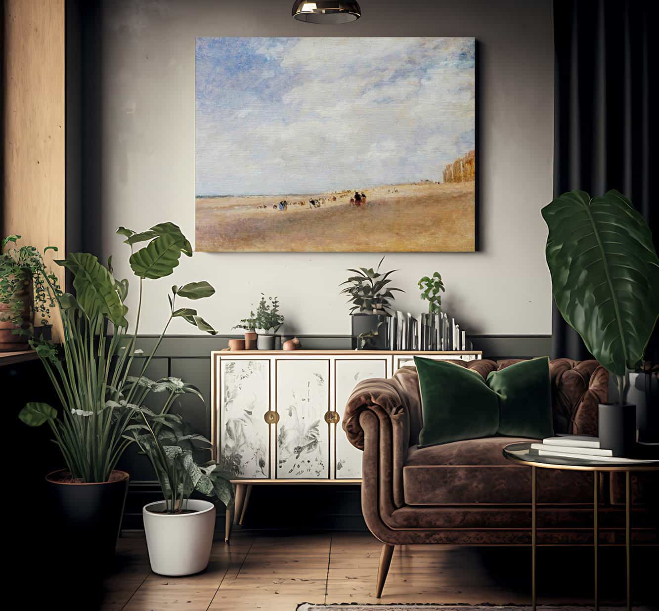 Rhyl Sands C.1854 By David Cox Fine Art Print