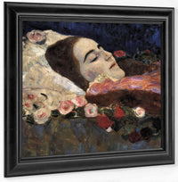 Ria Munk On Her Deathbed 1912 50X50Cm Private Collection By Gustav Klimt Fine Art Print