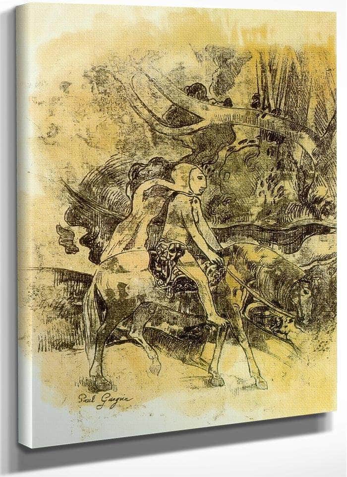 Rider By Paul Gauguin Fine Art Print