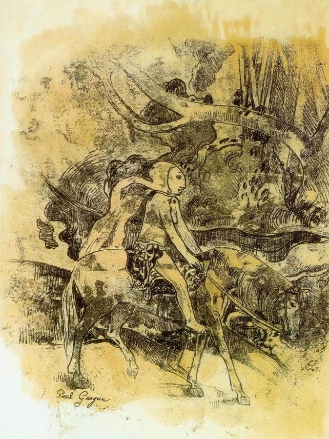 Rider By Paul Gauguin Fine Art Print