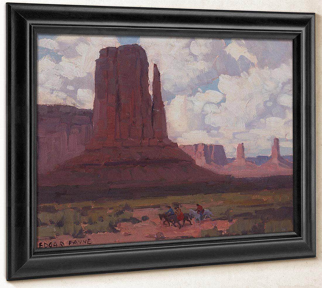 Riders In Canyon De Chelly National Monument By Edgar Payne Fine Art Print