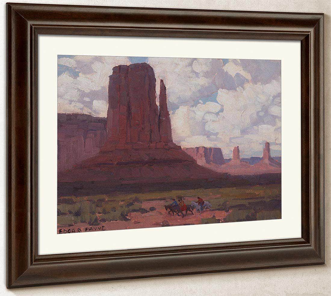 Riders In Canyon De Chelly National Monument By Edgar Payne Fine Art Print