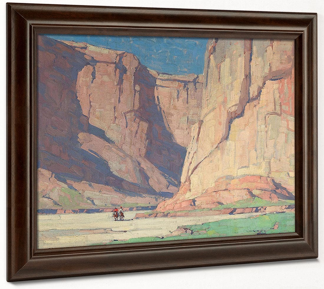 Riders In The Canyon De Chelly, Arizona By Edgar Payne Fine Art Print
