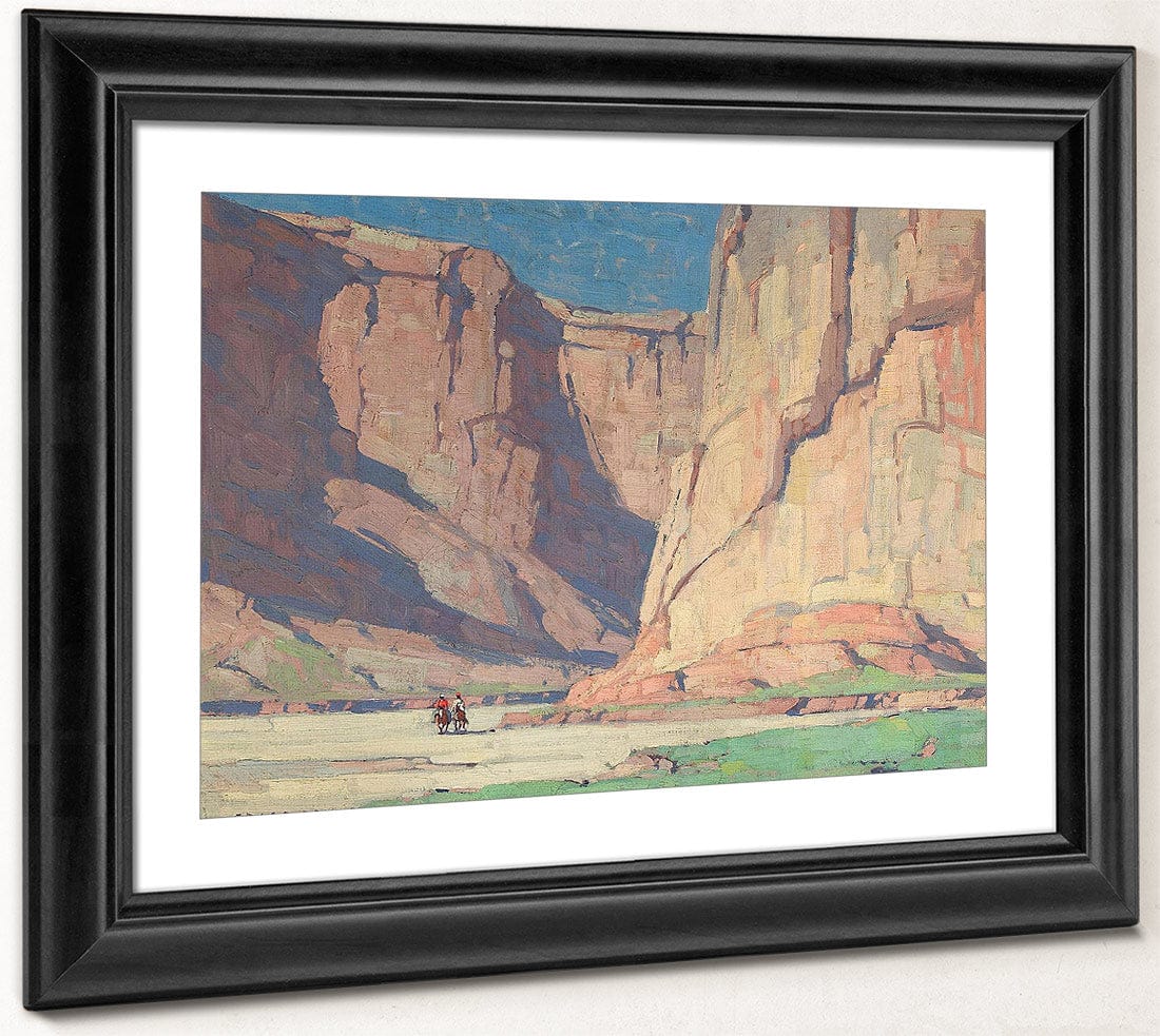 Riders In The Canyon De Chelly, Arizona By Edgar Payne Fine Art Print