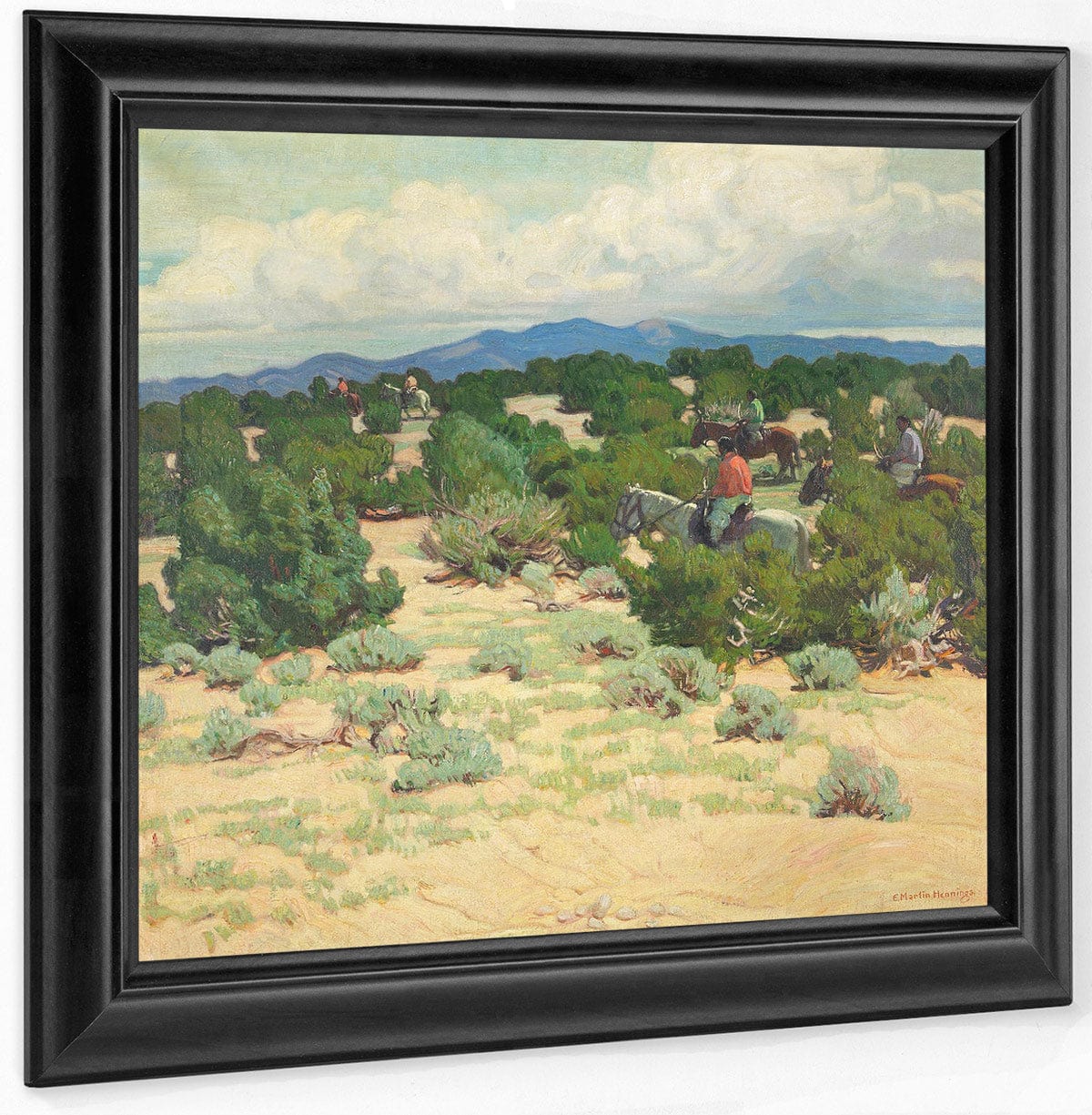 Riders In The Foothills By Walter Ufer Fine Art Print