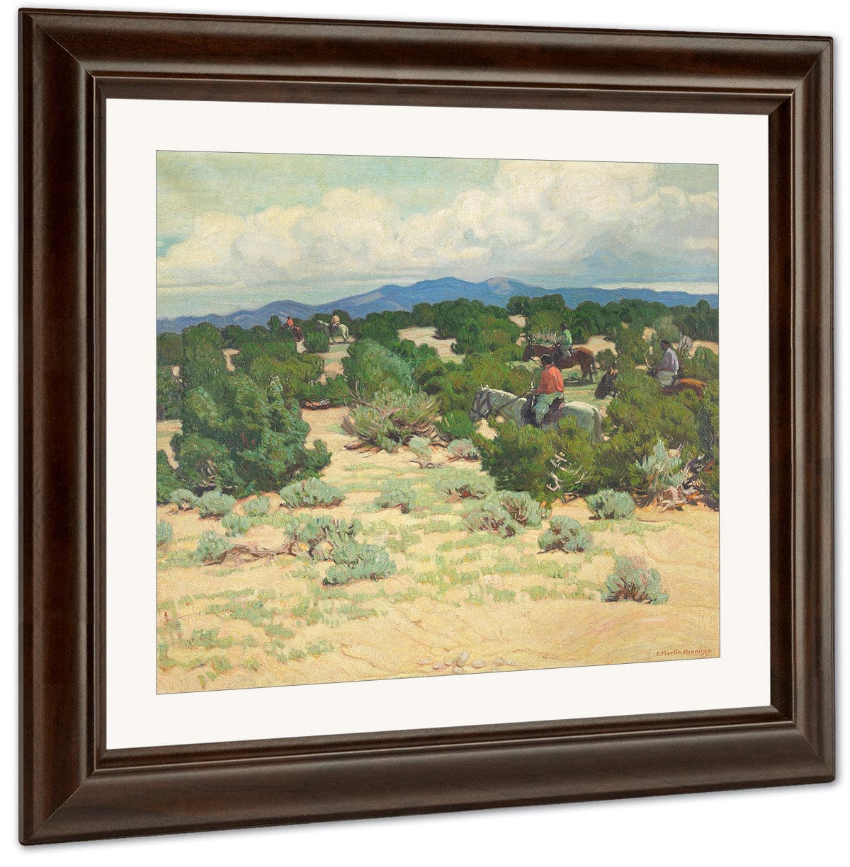 Riders In The Foothills By Walter Ufer Fine Art Print