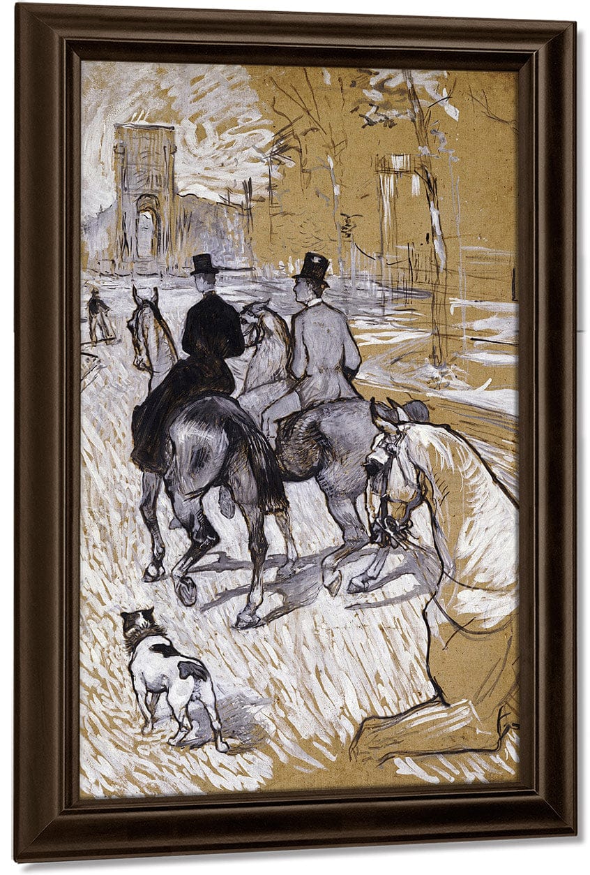 Riders On The Way To The Bois Du Bolougne By Henri Marie Raymond De Toulouse Lautrec Monfa Fine Art Print
