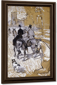 Riders On The Way To The Bois Du Bolougne By Henri Marie Raymond De Toulouse Lautrec Monfa Fine Art Print