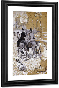 Riders On The Way To The Bois Du Bolougne By Henri Marie Raymond De Toulouse Lautrec Monfa Fine Art Print