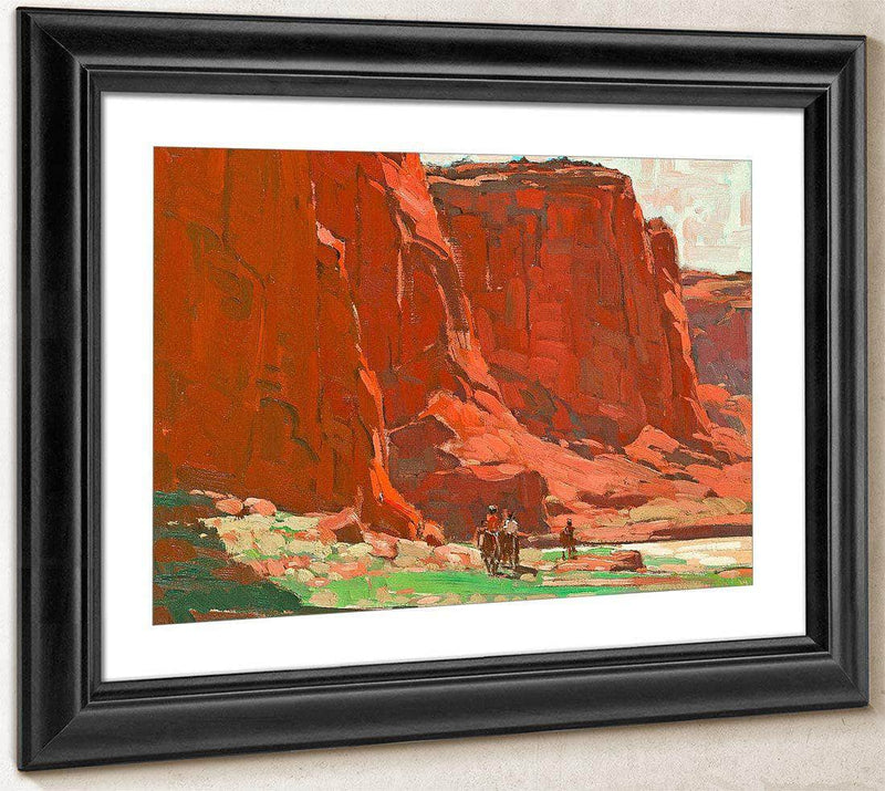 Riders Passing Through, Canyon De Chelly, Arizona By Edgar Payne Fine Art Print