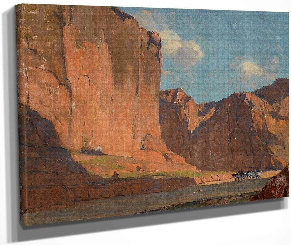 Riders Passing Through The Canyon By Edgar Payne Fine Art Print