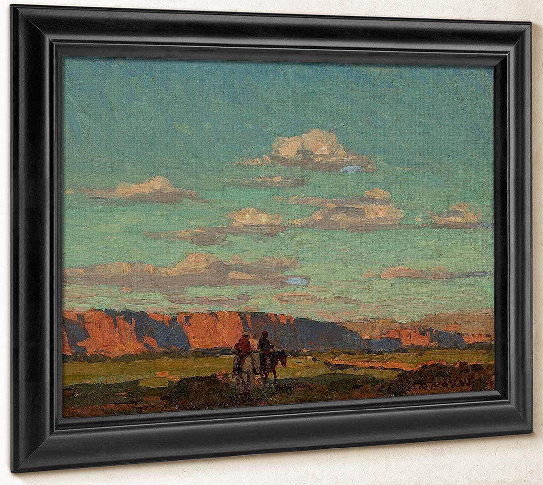 Riders Under Scattered Clouds By Edgar Payne Fine Art Print
