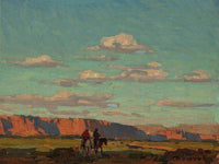 Riders Under Scattered Clouds By Edgar Payne Fine Art Print