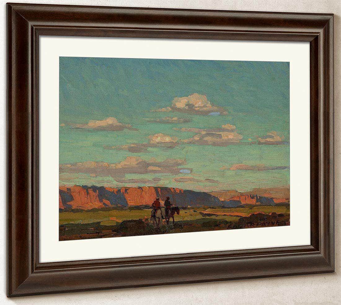 Riders Under Scattered Clouds By Edgar Payne Fine Art Print