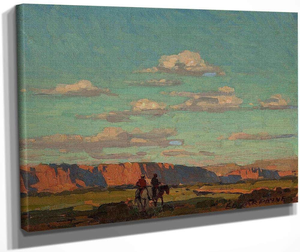 Riders Under Scattered Clouds By Edgar Payne Fine Art Print