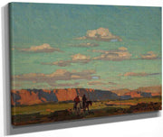 Riders Under Scattered Clouds By Edgar Payne Fine Art Print