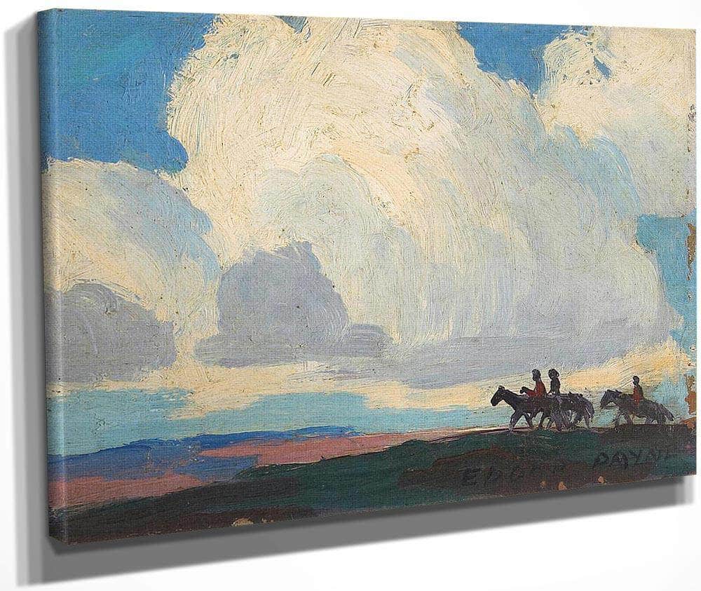 Riders Under The Clouds By Edgar Payne Fine Art Print