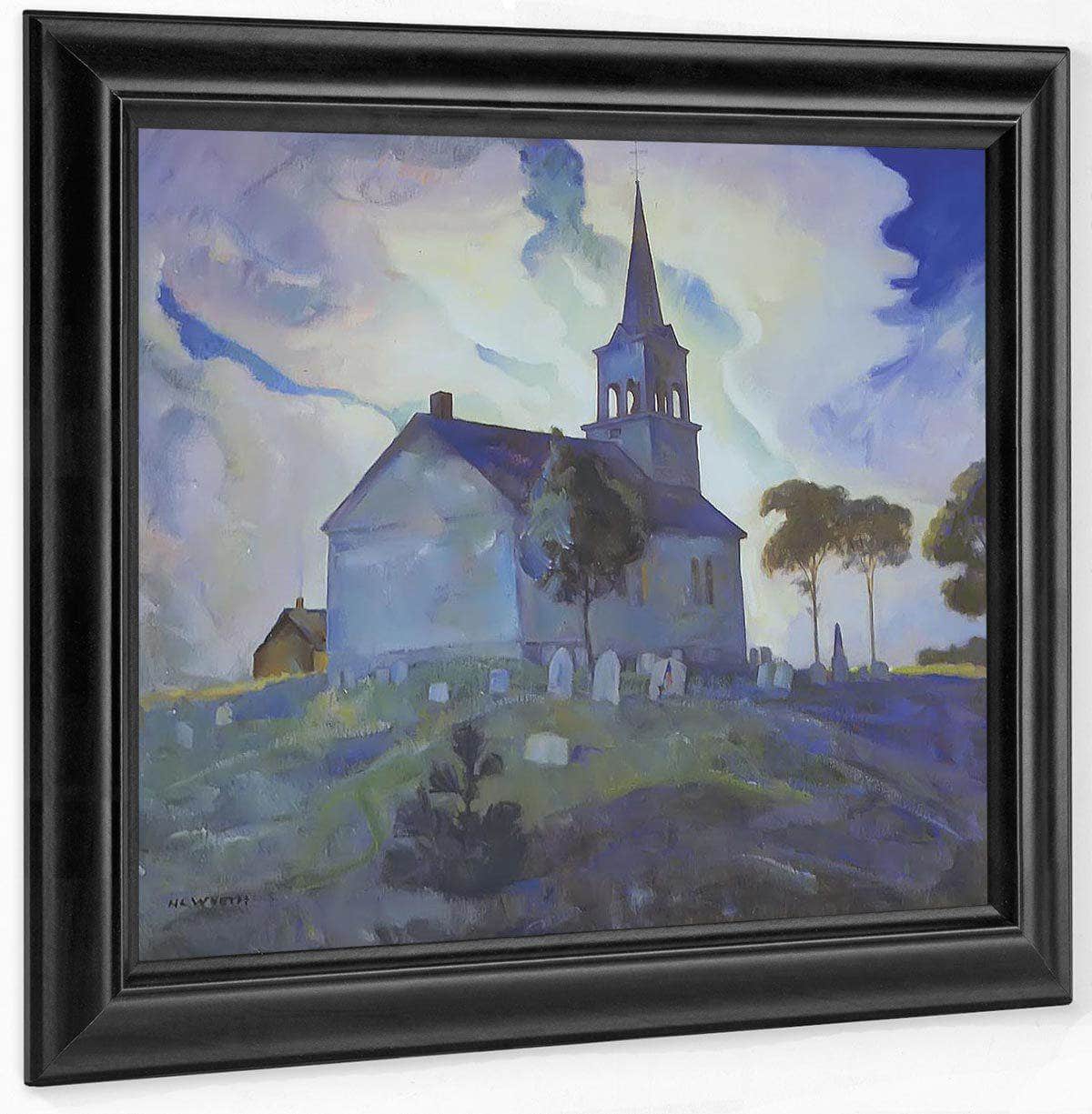 Ridge Church By N.C. Wyeth Fine Art Print