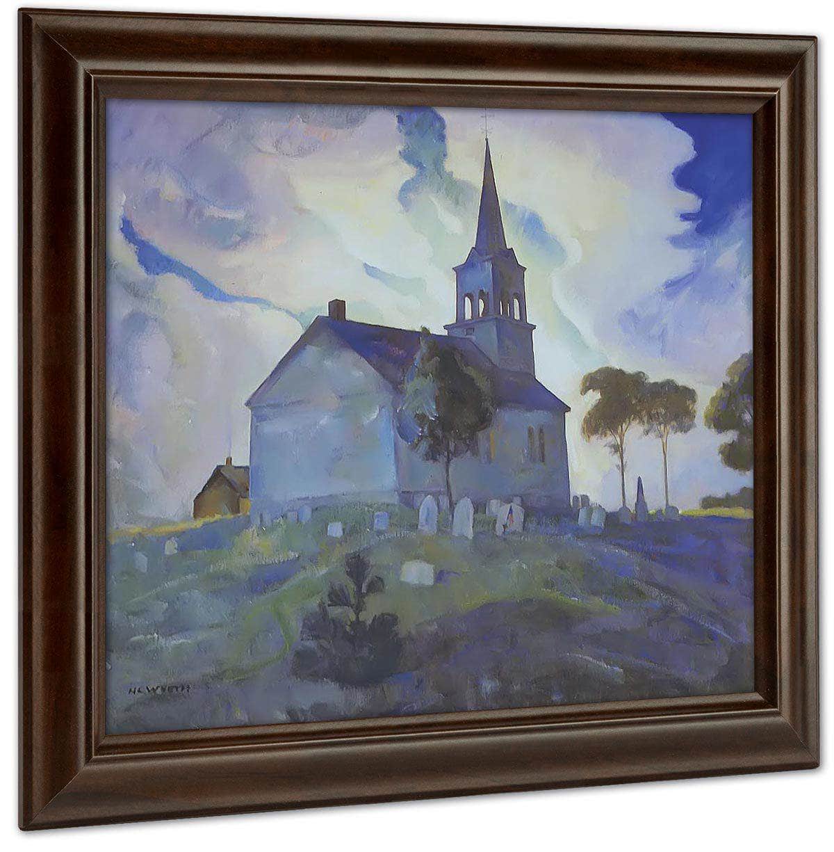 Ridge Church By N.C. Wyeth Fine Art Print