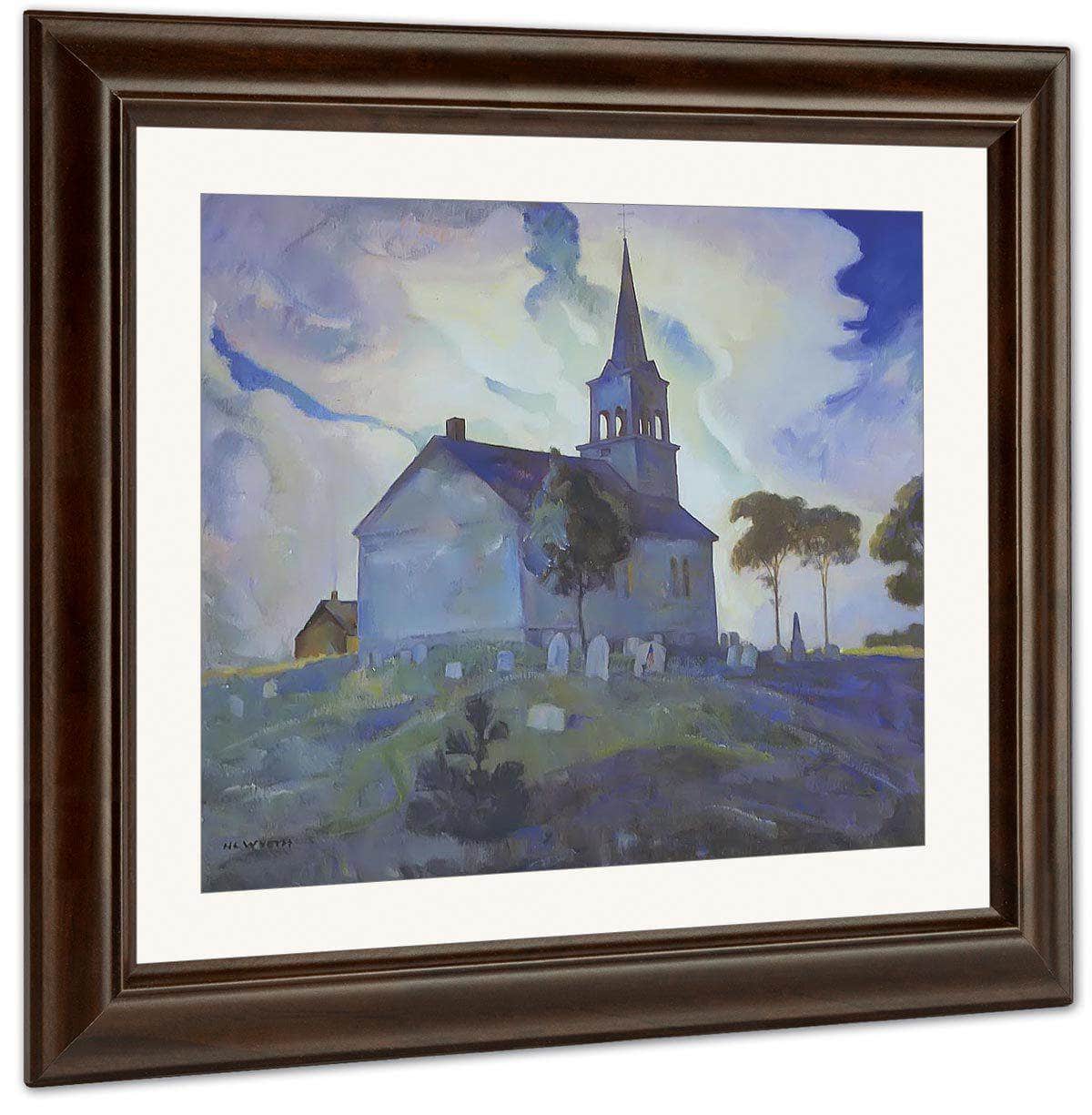 Ridge Church By N.C. Wyeth Fine Art Print