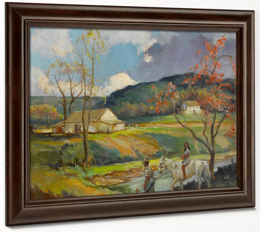 Riding In The Country By Walter Ufer Fine Art Print