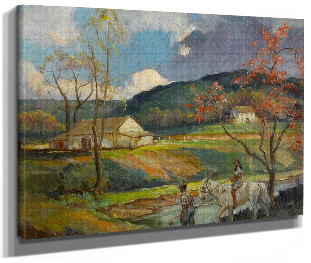 Riding In The Country By Walter Ufer Fine Art Print