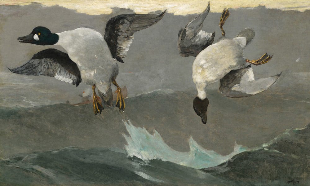 Right And Left By Winslow Homer Fine Art Print