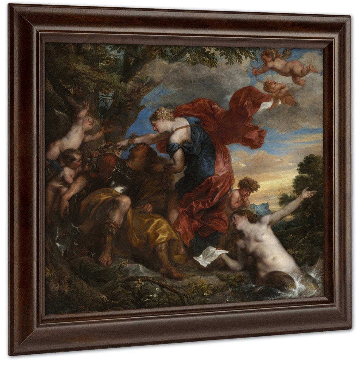Rinaldo And Armida By Anthony Van Dyck Fine Art Print