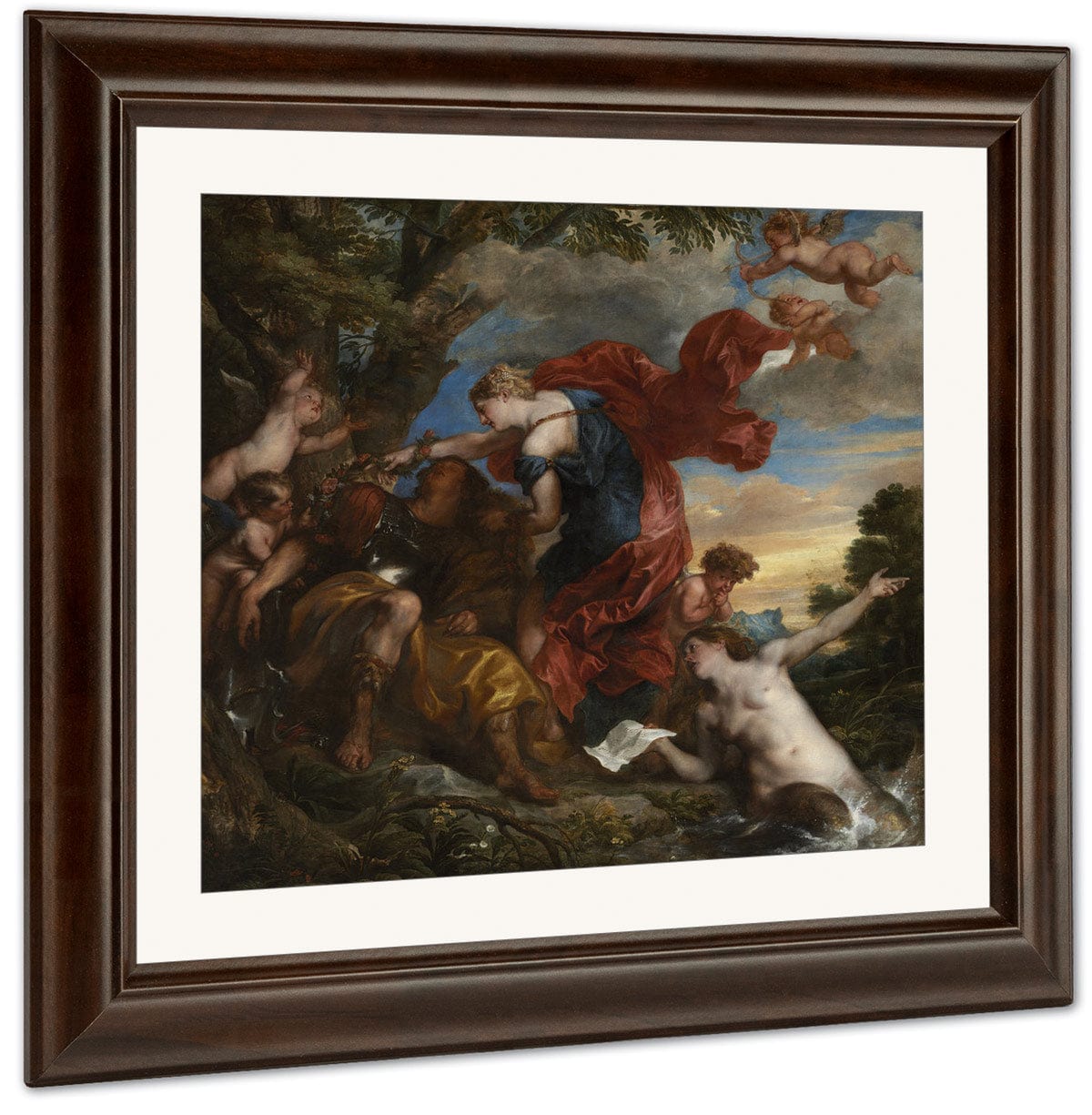 Rinaldo And Armida By Anthony Van Dyck Fine Art Print