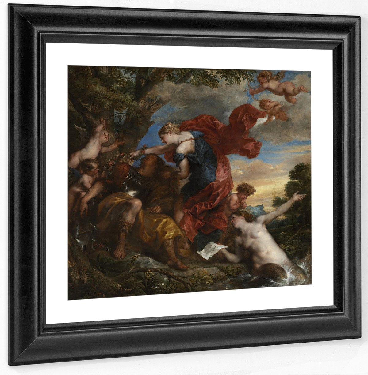 Rinaldo And Armida By Anthony Van Dyck Fine Art Print