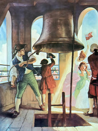 Ringing Out Liberty By NC Wyeth Fine Art Print