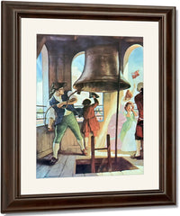 Ringing Out Liberty By NC Wyeth Fine Art Print