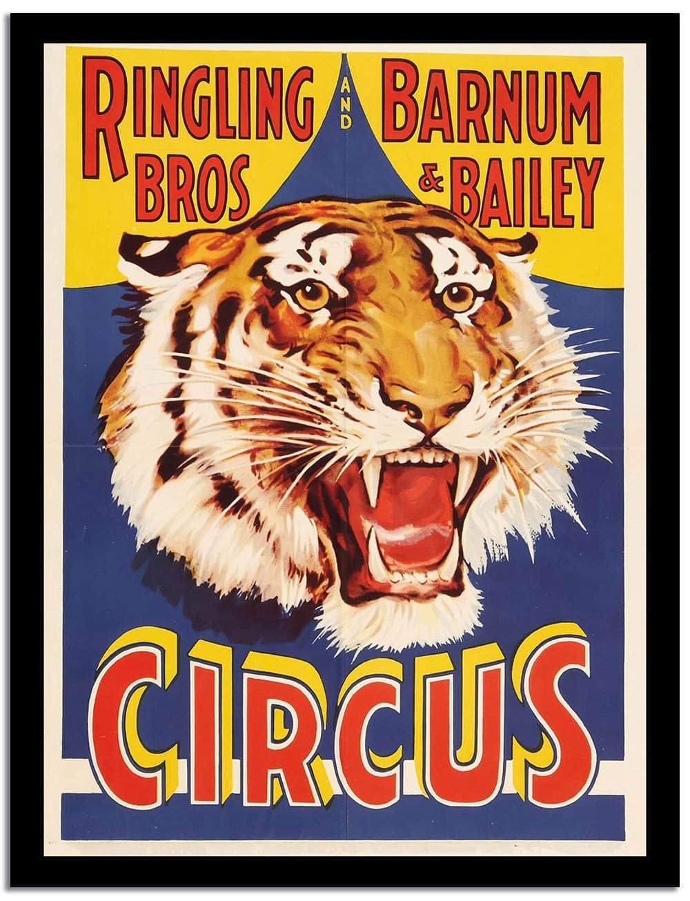 Ringling Bros Barnum & Bailey  Vintage Circus Poster Fine Art Print