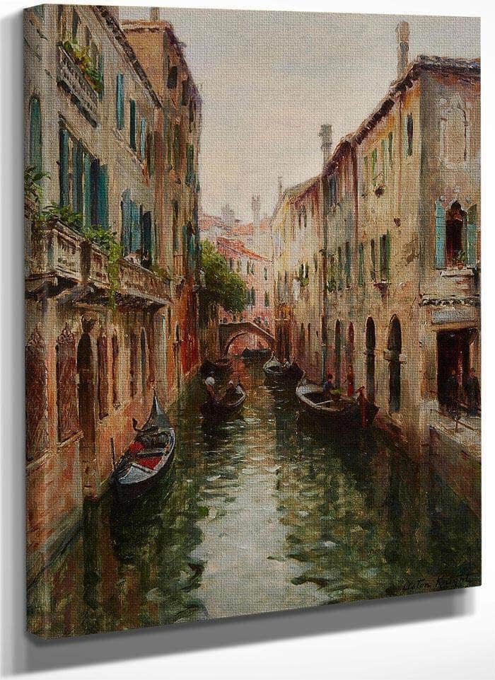 Rio St. Aponal, Venice By Louis Aston Knight Fine Art Print