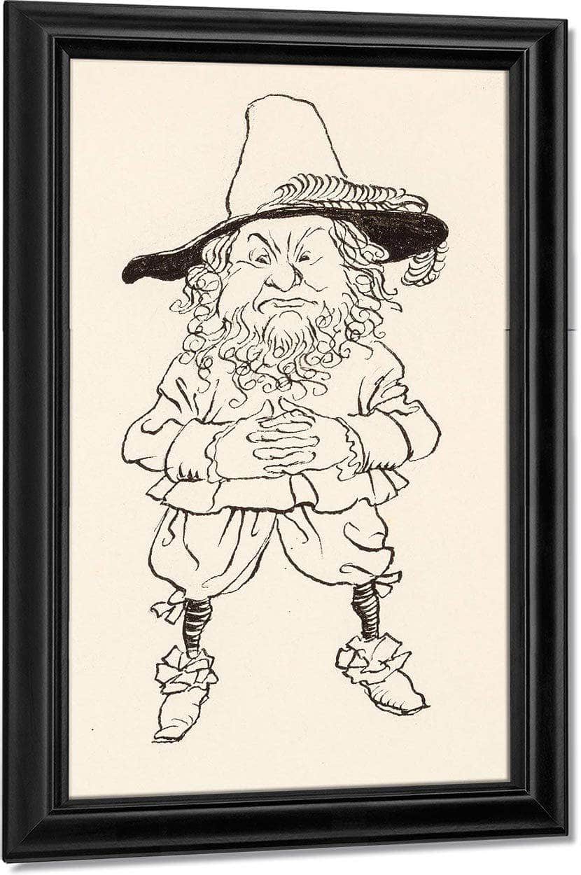 Rip Van Winkle Interior Book Illustration 1916 By Arthur Rackham Fine Art Print