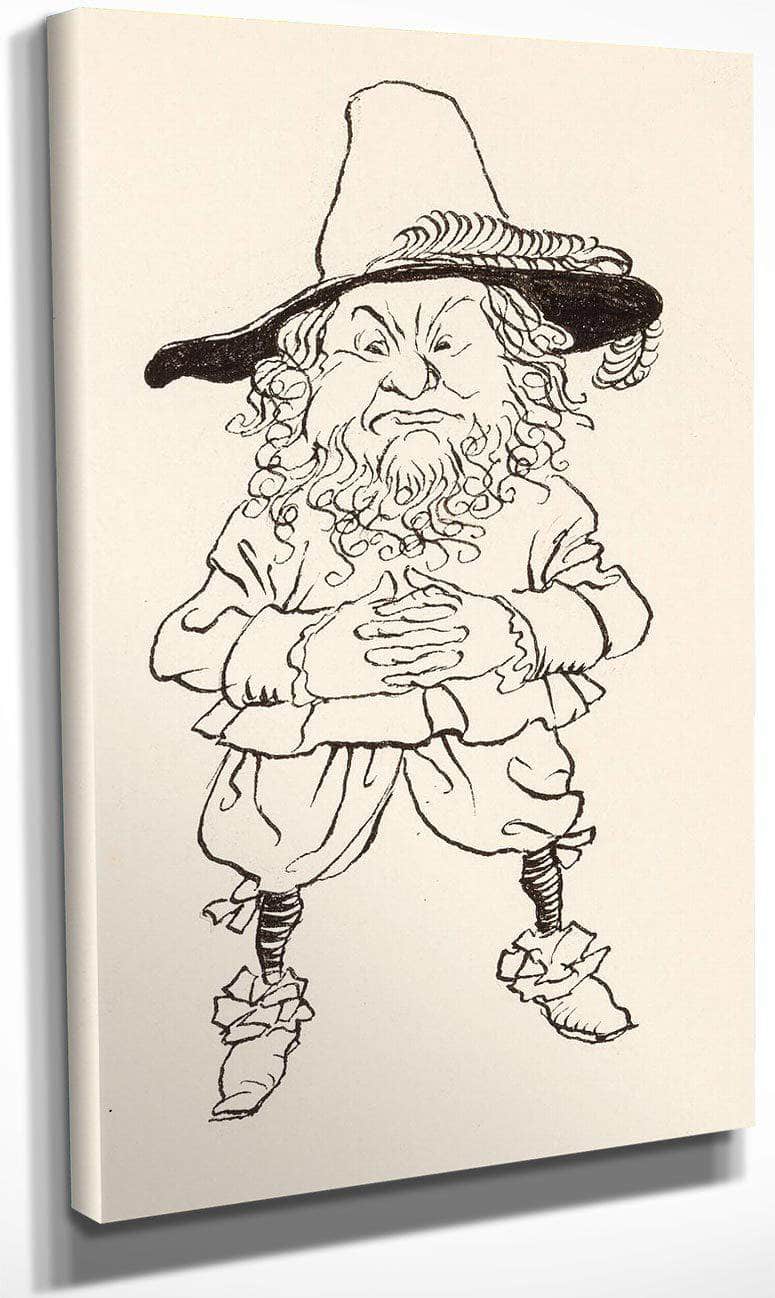 Rip Van Winkle Interior Book Illustration 1916 By Arthur Rackham Fine Art Print