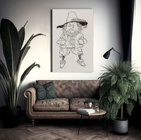 Rip Van Winkle Interior Book Illustration 1916 By Arthur Rackham Fine Art Print