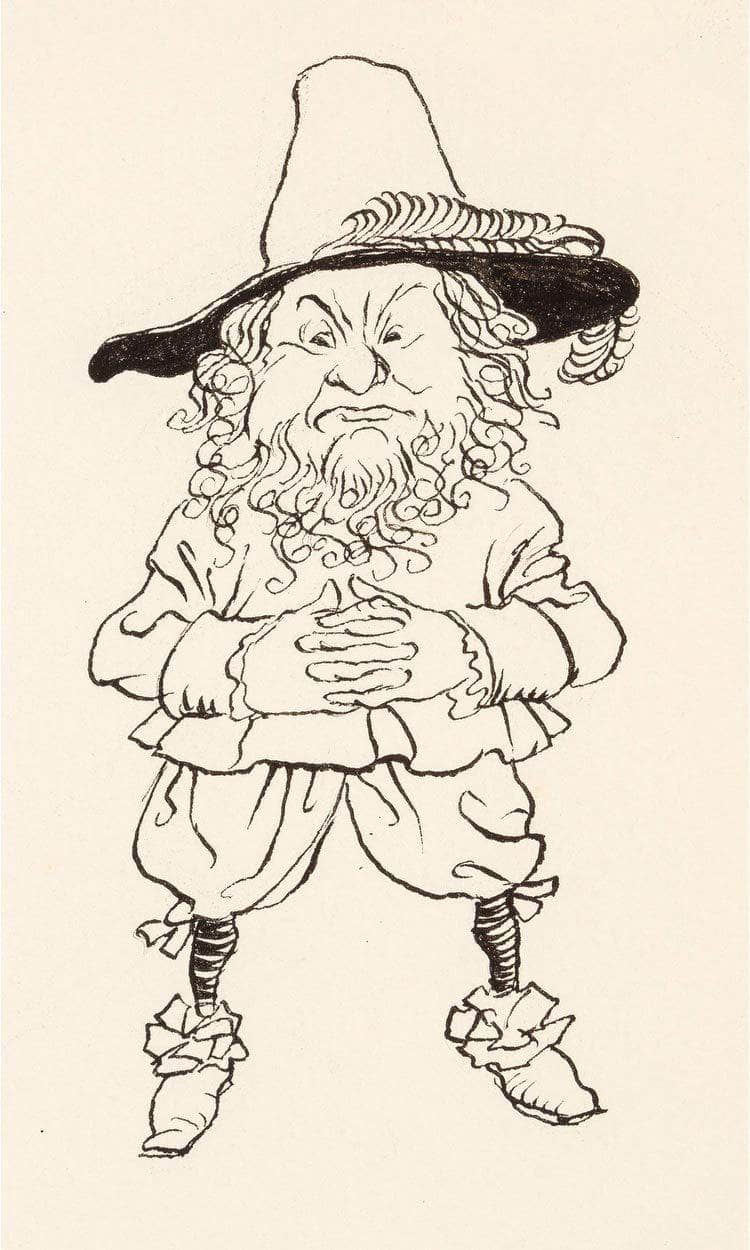 Rip Van Winkle Interior Book Illustration 1916 By Arthur Rackham Fine Art Print