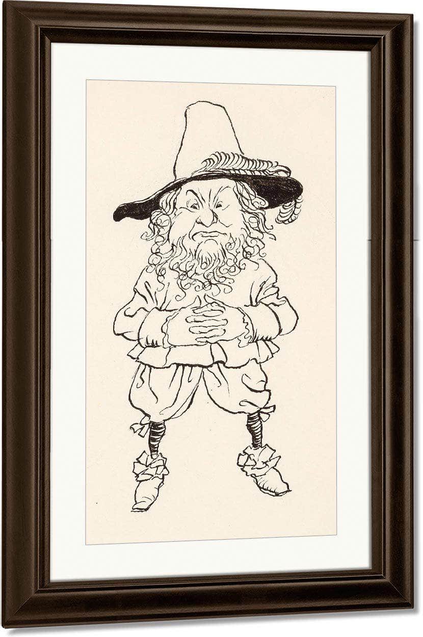 Rip Van Winkle Interior Book Illustration 1916 By Arthur Rackham Fine Art Print