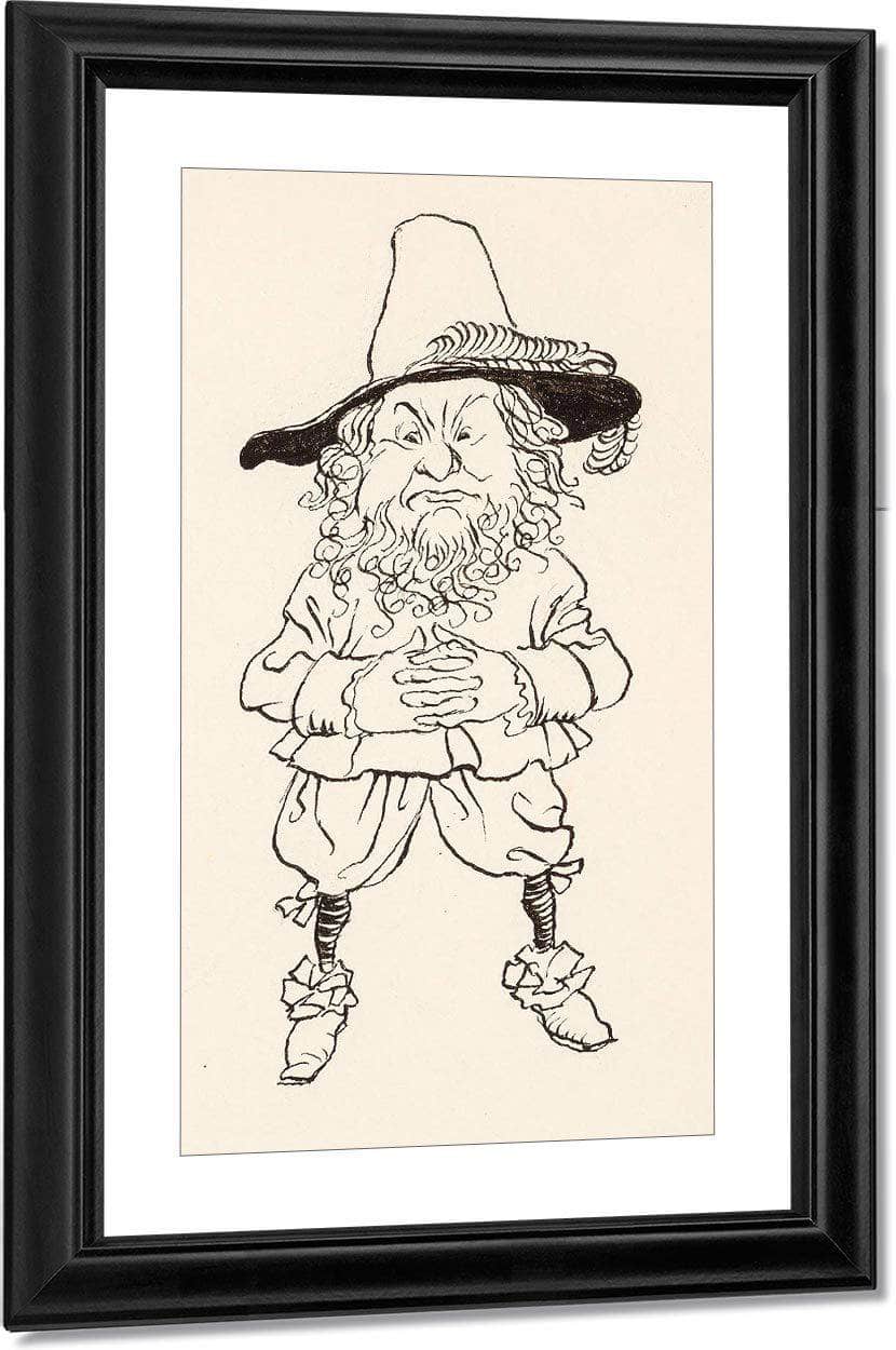 Rip Van Winkle Interior Book Illustration 1916 By Arthur Rackham Fine Art Print