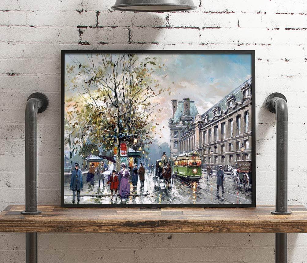 Rive Gauche Painting Antoine Blanchard Canvas Art Fine Art Print