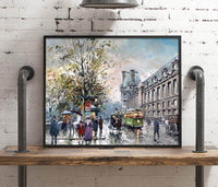 Rive Gauche Painting Antoine Blanchard Canvas Art Fine Art Print