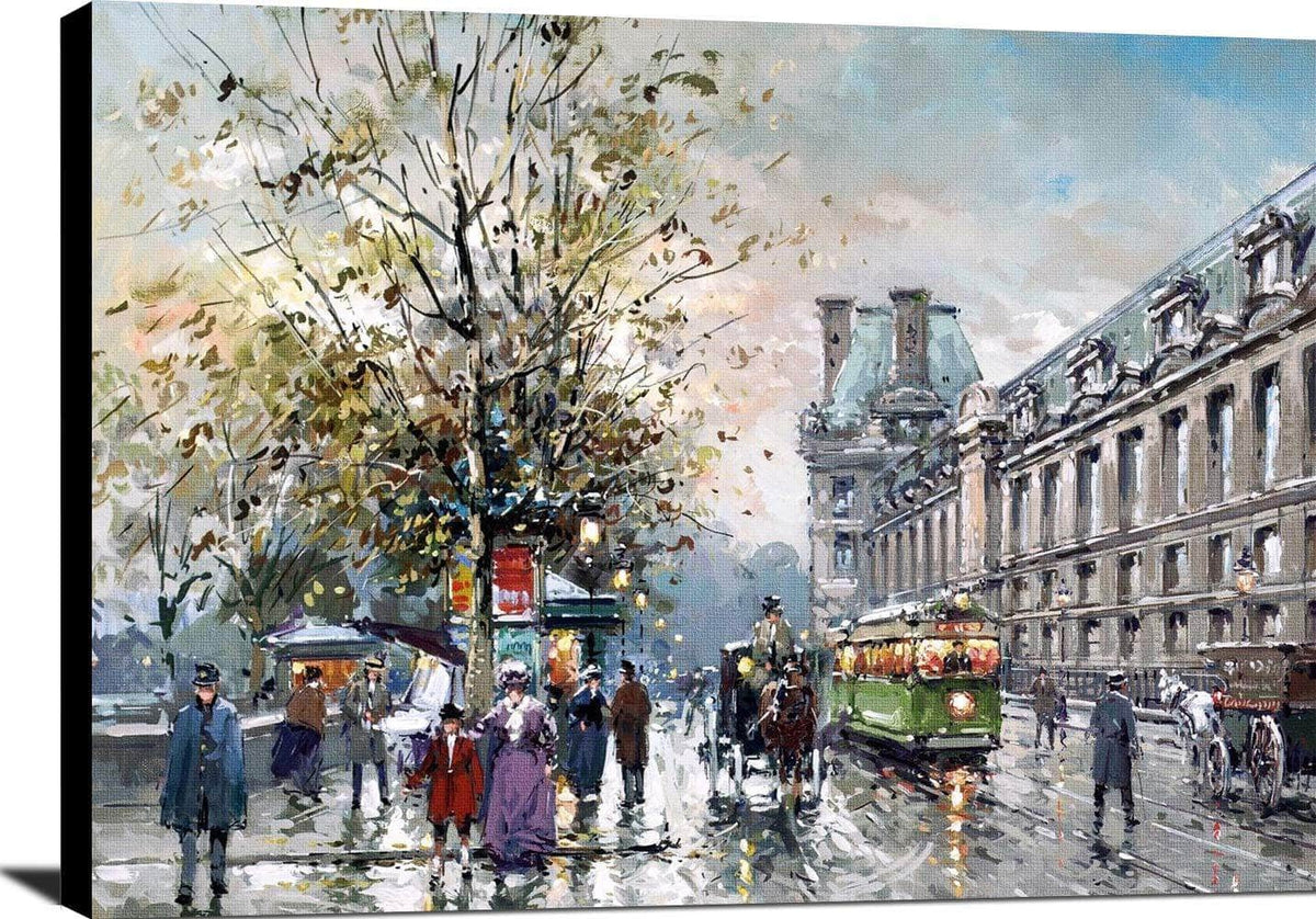Rive Gauche Painting Antoine Blanchard Canvas Art Fine Art Print