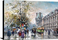 Rive Gauche Painting Antoine Blanchard Canvas Art Fine Art Print