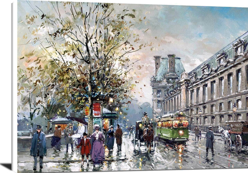 Rive Gauche Painting Antoine Blanchard Canvas Art Fine Art Print