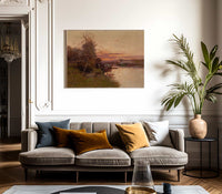 River At Sunset By Eugene Galien Laloue Fine Art Print